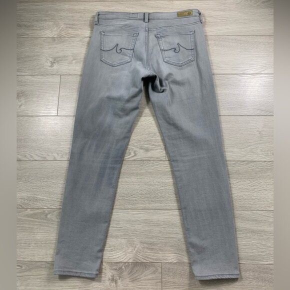 AG The Stevie Slim Straight Ankle Grey Jeans - Picture 3 of 12